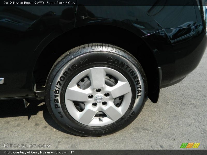 Super Black / Gray 2012 Nissan Rogue S AWD