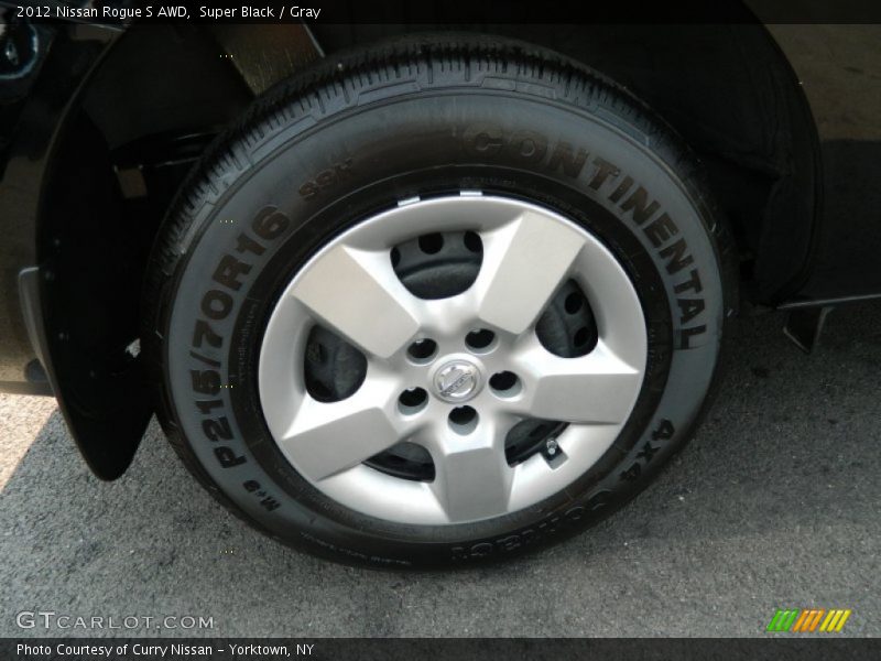 Super Black / Gray 2012 Nissan Rogue S AWD
