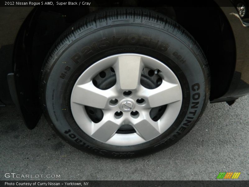 Super Black / Gray 2012 Nissan Rogue S AWD