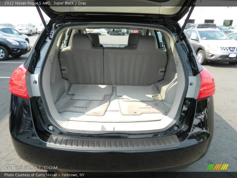 Super Black / Gray 2012 Nissan Rogue S AWD