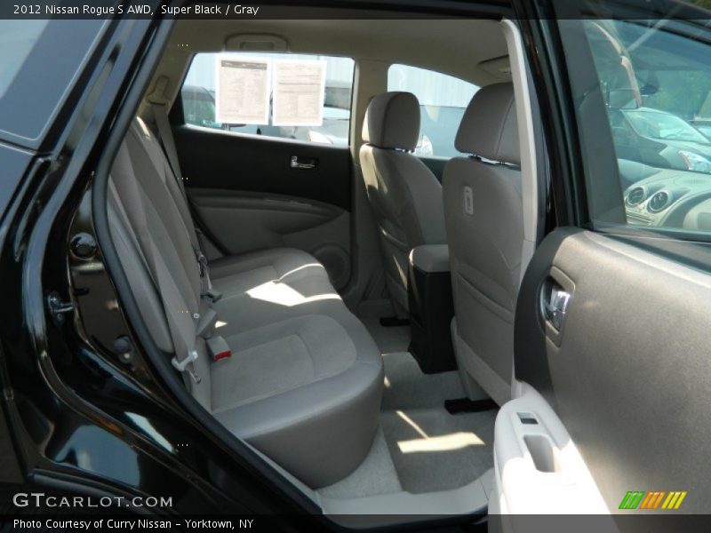 Super Black / Gray 2012 Nissan Rogue S AWD