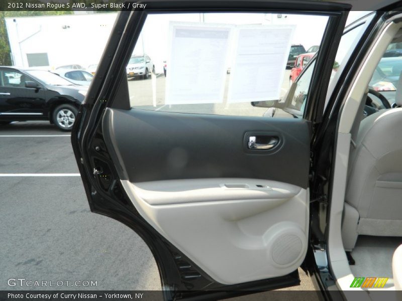 Super Black / Gray 2012 Nissan Rogue S AWD
