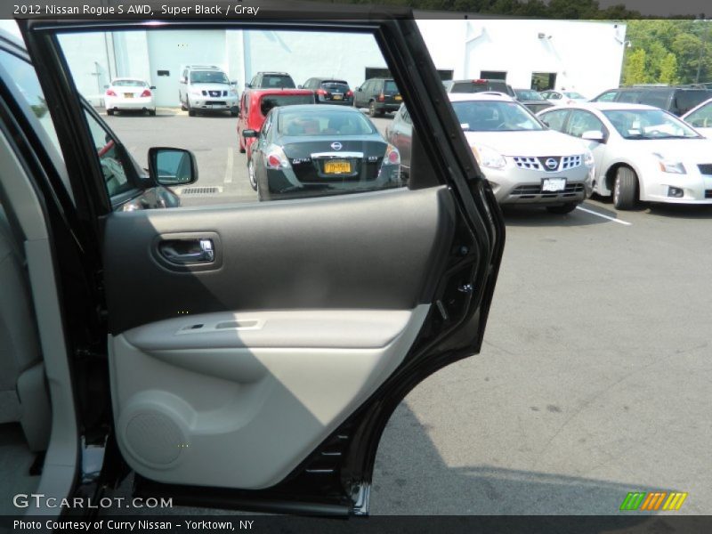 Super Black / Gray 2012 Nissan Rogue S AWD