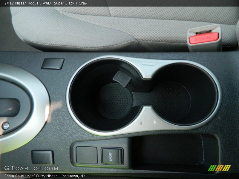 Super Black / Gray 2012 Nissan Rogue S AWD