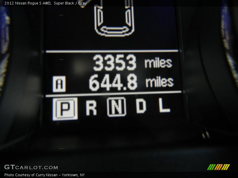 Super Black / Gray 2012 Nissan Rogue S AWD