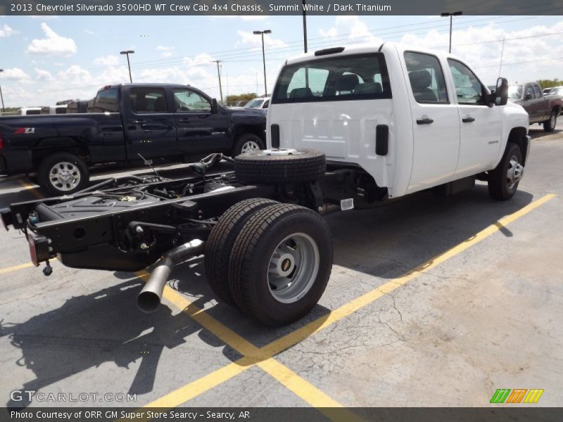 Summit White / Dark Titanium 2013 Chevrolet Silverado 3500HD WT Crew Cab 4x4 Chassis