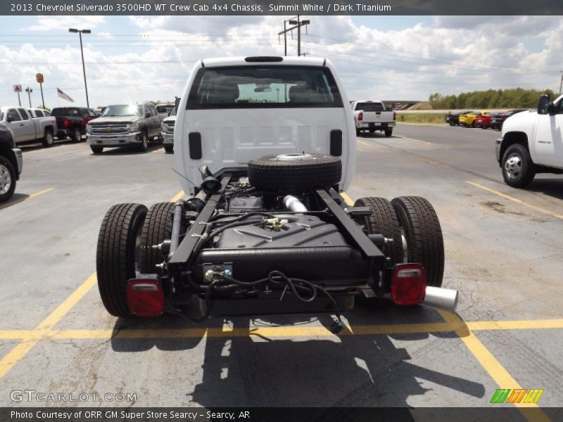 Summit White / Dark Titanium 2013 Chevrolet Silverado 3500HD WT Crew Cab 4x4 Chassis