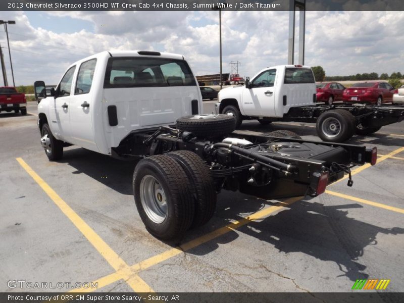Summit White / Dark Titanium 2013 Chevrolet Silverado 3500HD WT Crew Cab 4x4 Chassis