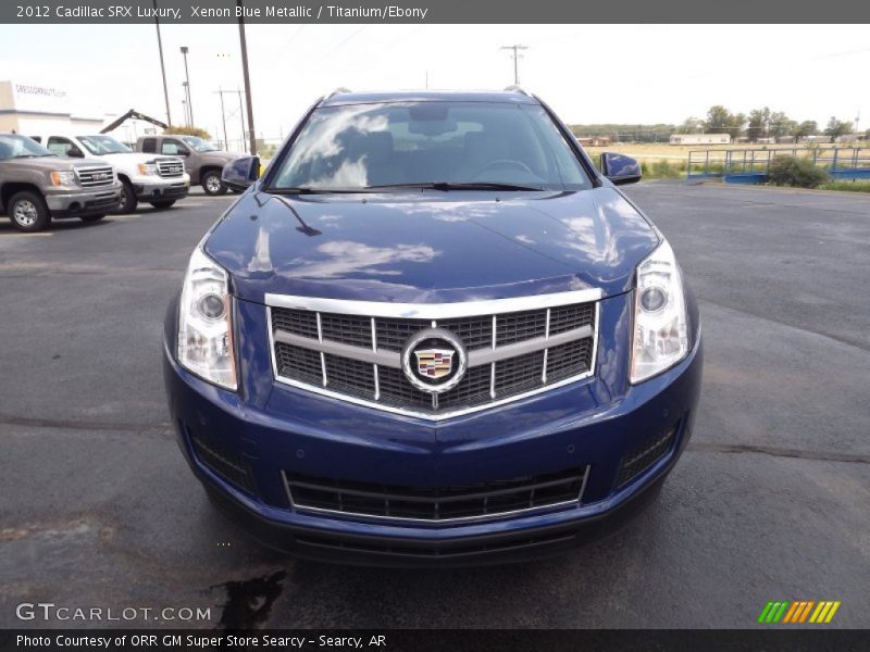 Xenon Blue Metallic / Titanium/Ebony 2012 Cadillac SRX Luxury