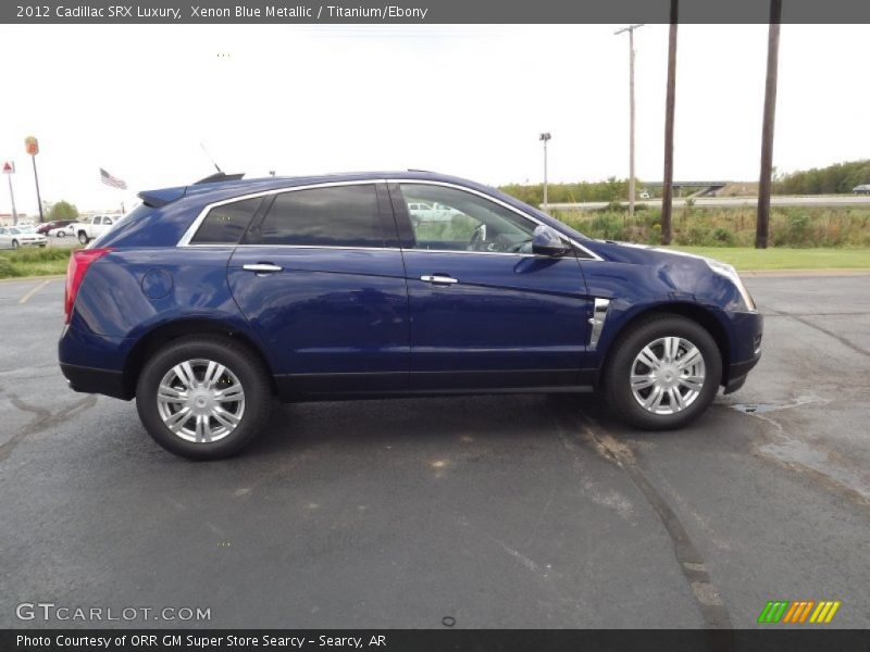 Xenon Blue Metallic / Titanium/Ebony 2012 Cadillac SRX Luxury