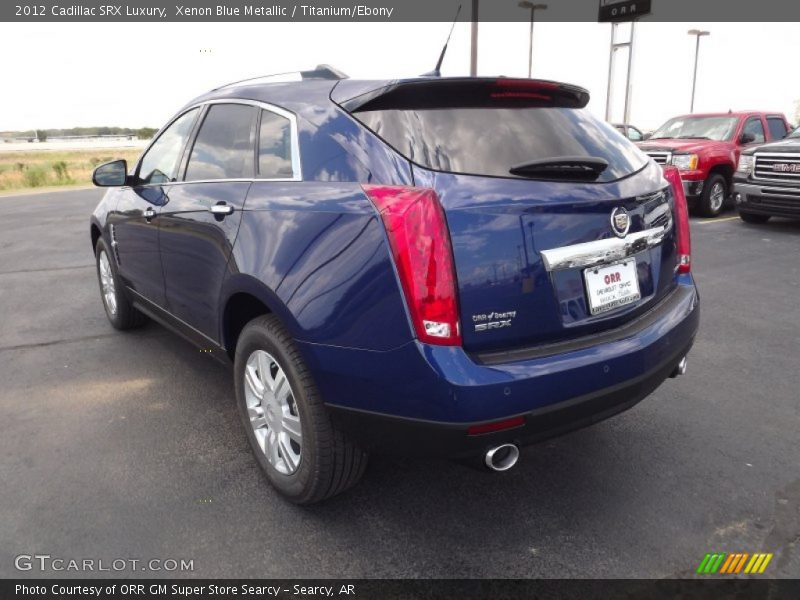 Xenon Blue Metallic / Titanium/Ebony 2012 Cadillac SRX Luxury