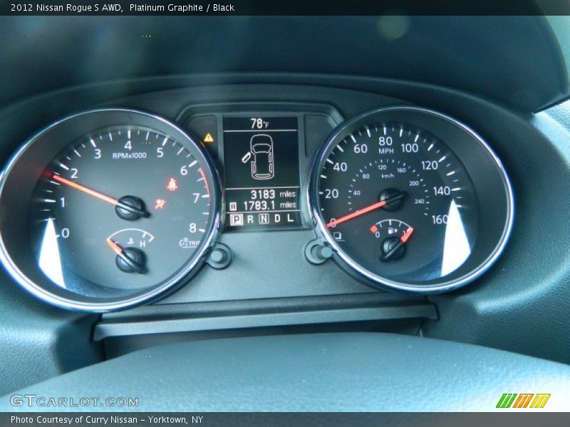 Platinum Graphite / Black 2012 Nissan Rogue S AWD
