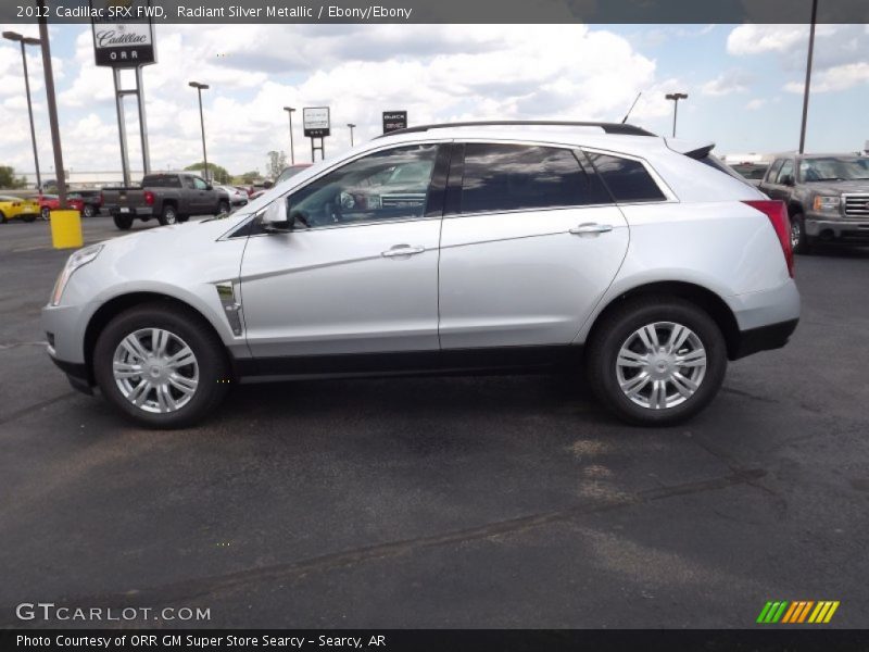 Radiant Silver Metallic / Ebony/Ebony 2012 Cadillac SRX FWD