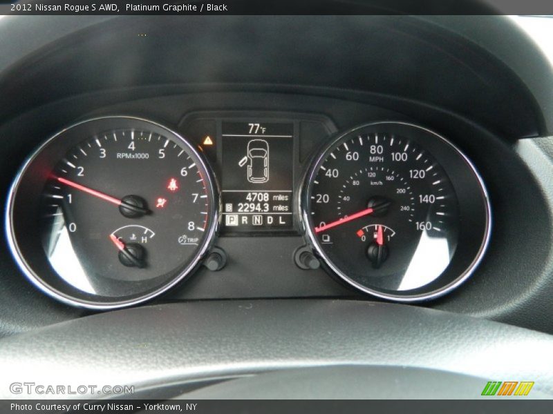 Platinum Graphite / Black 2012 Nissan Rogue S AWD