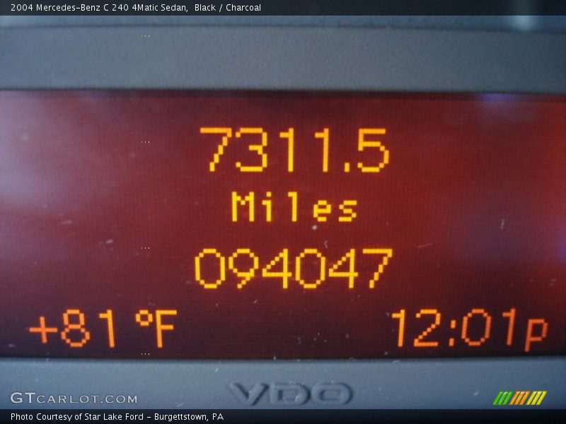 Black / Charcoal 2004 Mercedes-Benz C 240 4Matic Sedan