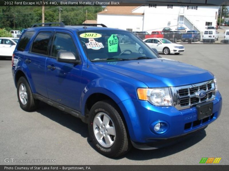 Blue Flame Metallic / Charcoal Black 2012 Ford Escape XLT V6 4WD