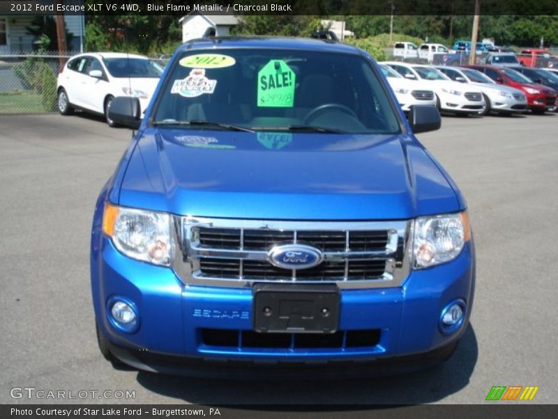 Blue Flame Metallic / Charcoal Black 2012 Ford Escape XLT V6 4WD