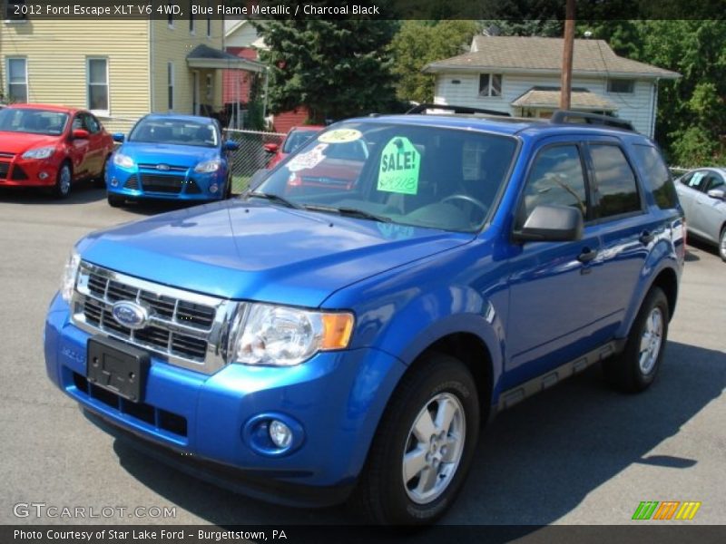 Blue Flame Metallic / Charcoal Black 2012 Ford Escape XLT V6 4WD