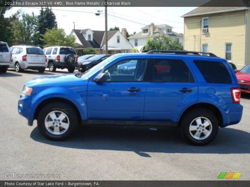 Blue Flame Metallic / Charcoal Black 2012 Ford Escape XLT V6 4WD