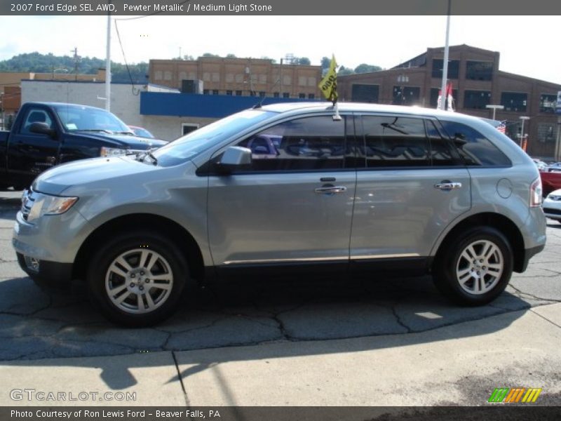 Pewter Metallic / Medium Light Stone 2007 Ford Edge SEL AWD