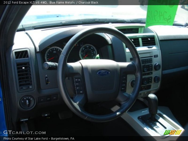 Blue Flame Metallic / Charcoal Black 2012 Ford Escape XLT V6 4WD