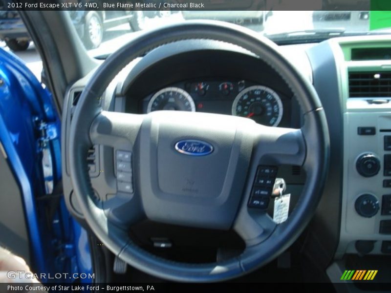 Blue Flame Metallic / Charcoal Black 2012 Ford Escape XLT V6 4WD