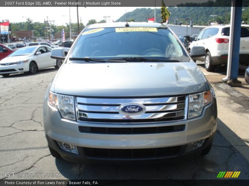 Pewter Metallic / Medium Light Stone 2007 Ford Edge SEL AWD
