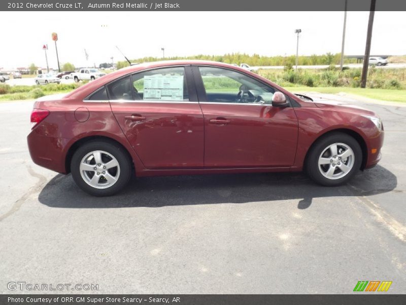Autumn Red Metallic / Jet Black 2012 Chevrolet Cruze LT