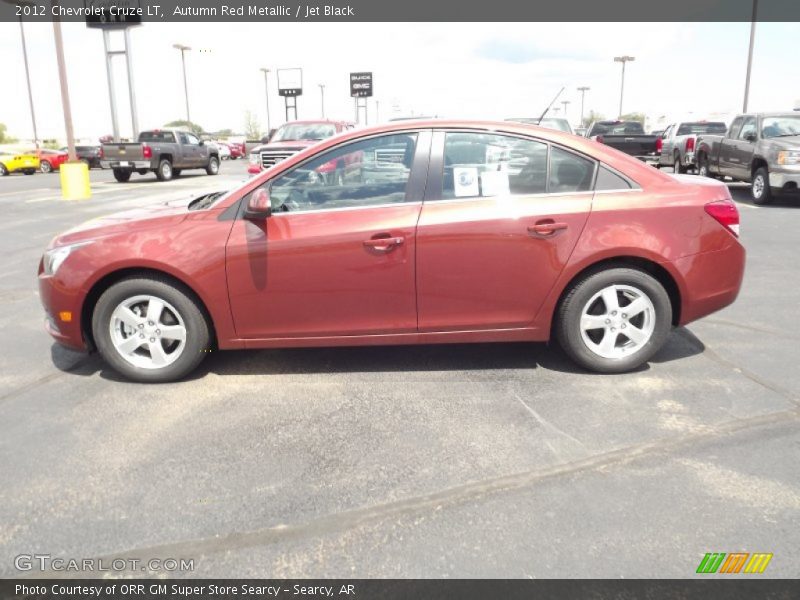 Autumn Red Metallic / Jet Black 2012 Chevrolet Cruze LT