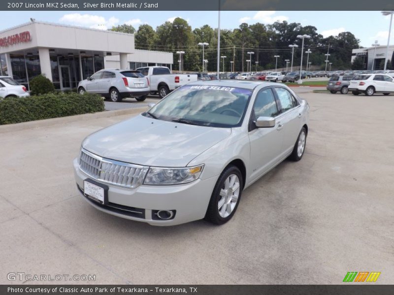Silver Birch Metallic / Sand 2007 Lincoln MKZ Sedan
