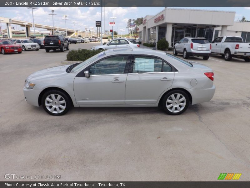 Silver Birch Metallic / Sand 2007 Lincoln MKZ Sedan
