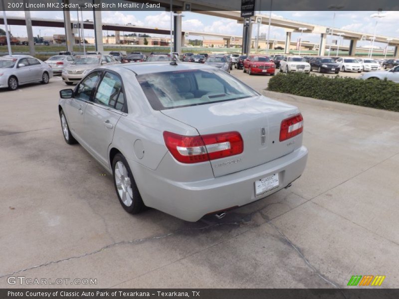 Silver Birch Metallic / Sand 2007 Lincoln MKZ Sedan