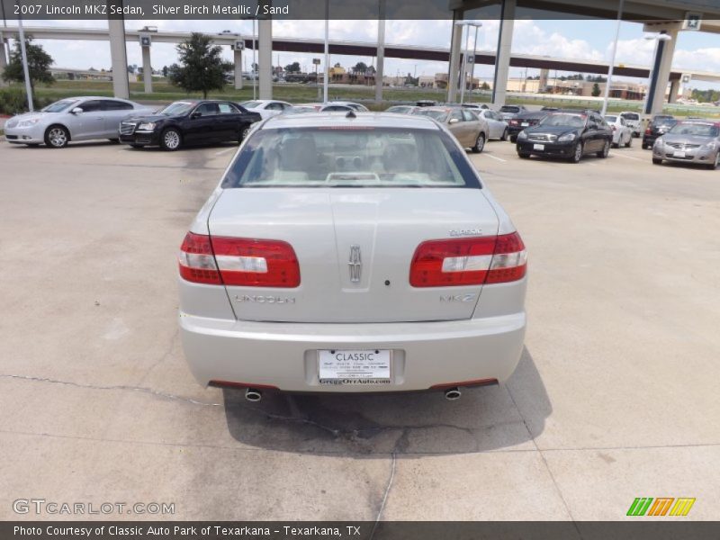 Silver Birch Metallic / Sand 2007 Lincoln MKZ Sedan
