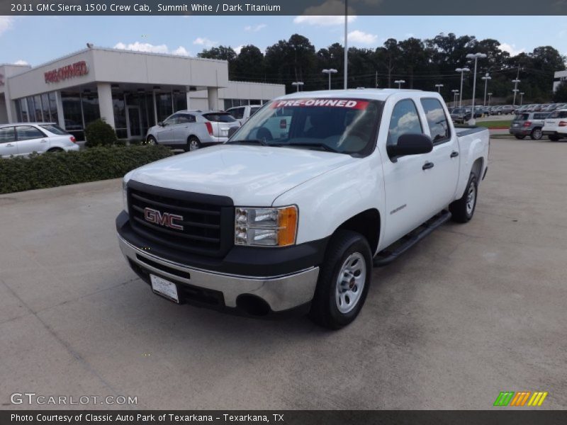 Summit White / Dark Titanium 2011 GMC Sierra 1500 Crew Cab