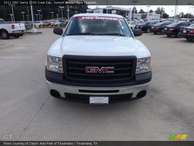 Summit White / Dark Titanium 2011 GMC Sierra 1500 Crew Cab