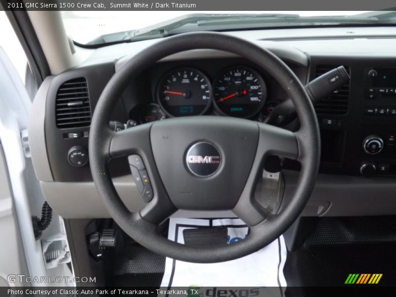 Summit White / Dark Titanium 2011 GMC Sierra 1500 Crew Cab