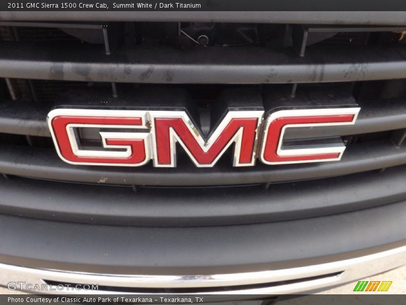 Summit White / Dark Titanium 2011 GMC Sierra 1500 Crew Cab