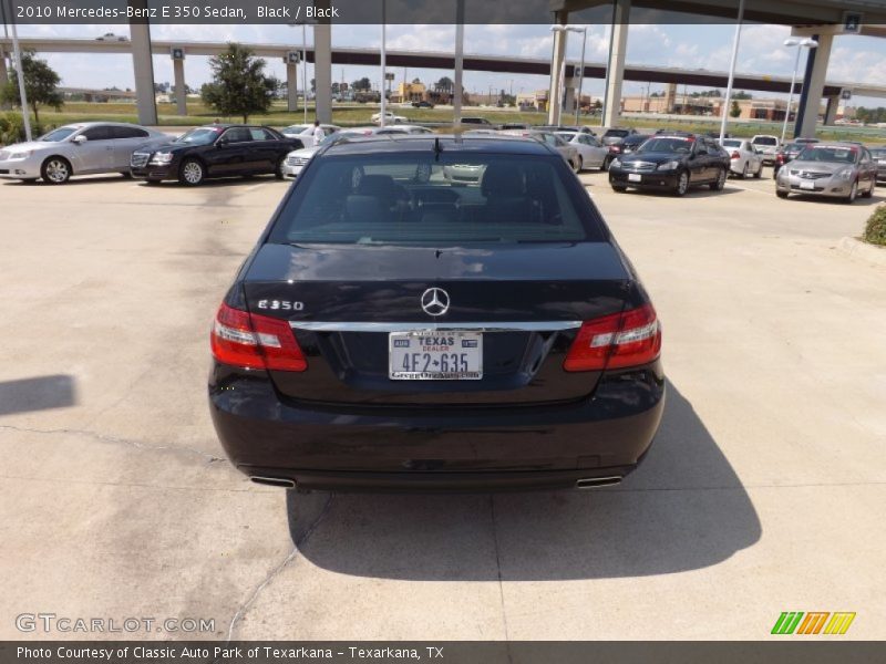 Black / Black 2010 Mercedes-Benz E 350 Sedan