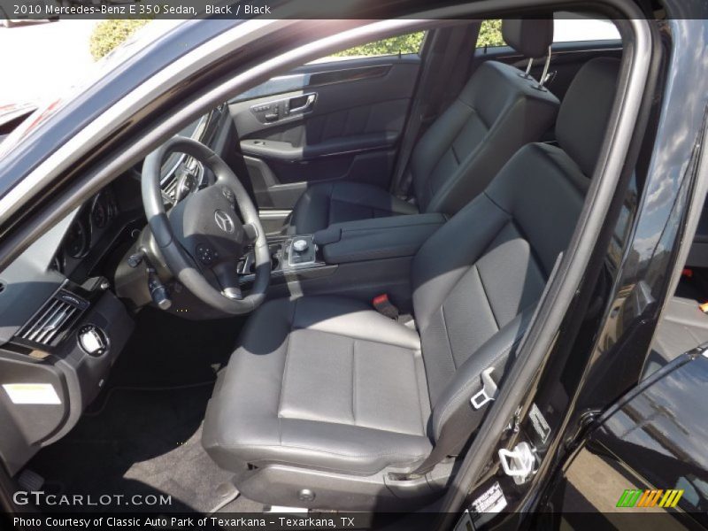 Black / Black 2010 Mercedes-Benz E 350 Sedan
