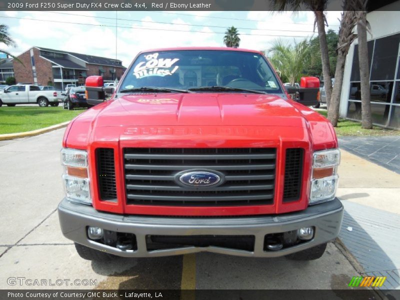 Red / Ebony Leather 2009 Ford F250 Super Duty FX4 Crew Cab 4x4