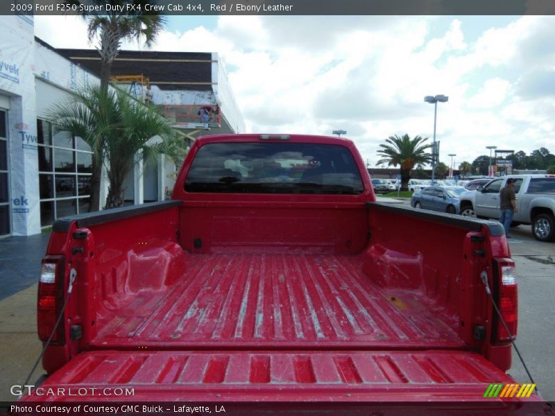 Red / Ebony Leather 2009 Ford F250 Super Duty FX4 Crew Cab 4x4