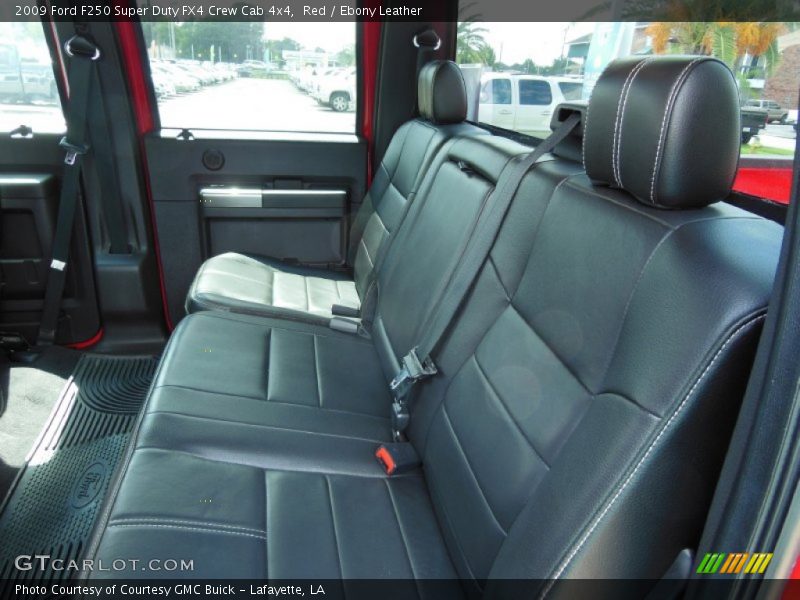 Red / Ebony Leather 2009 Ford F250 Super Duty FX4 Crew Cab 4x4