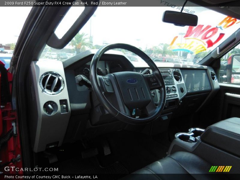 Red / Ebony Leather 2009 Ford F250 Super Duty FX4 Crew Cab 4x4