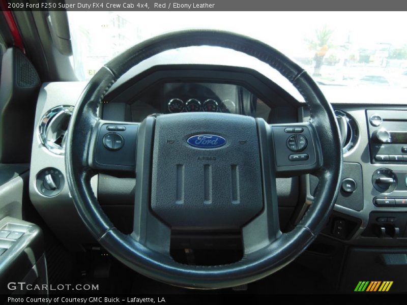 Red / Ebony Leather 2009 Ford F250 Super Duty FX4 Crew Cab 4x4