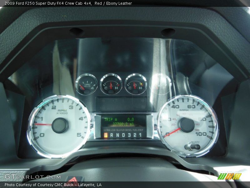 Red / Ebony Leather 2009 Ford F250 Super Duty FX4 Crew Cab 4x4