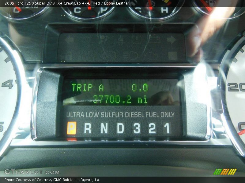 Red / Ebony Leather 2009 Ford F250 Super Duty FX4 Crew Cab 4x4