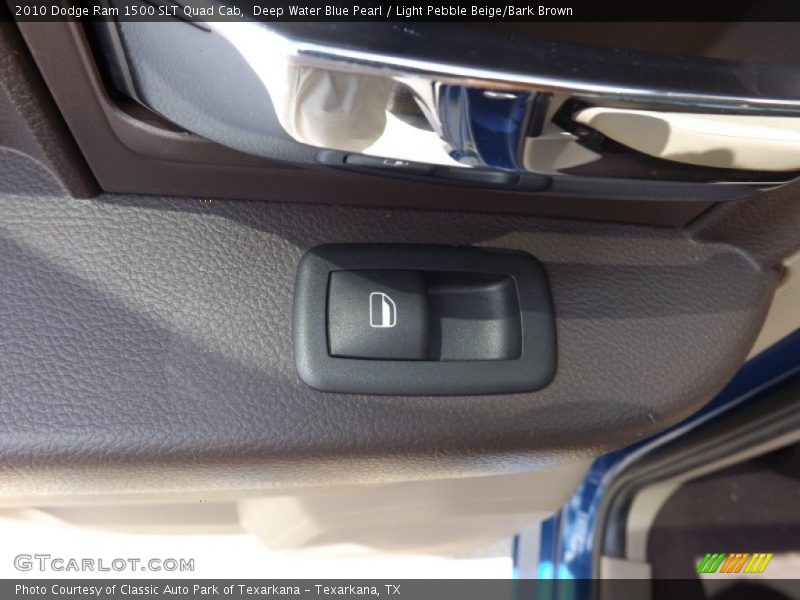 Deep Water Blue Pearl / Light Pebble Beige/Bark Brown 2010 Dodge Ram 1500 SLT Quad Cab