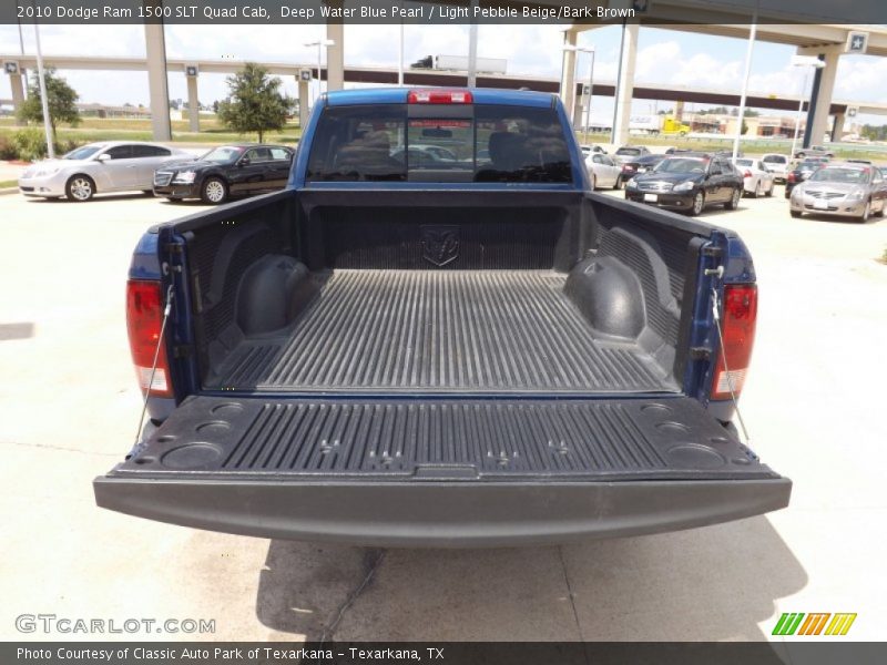 Deep Water Blue Pearl / Light Pebble Beige/Bark Brown 2010 Dodge Ram 1500 SLT Quad Cab