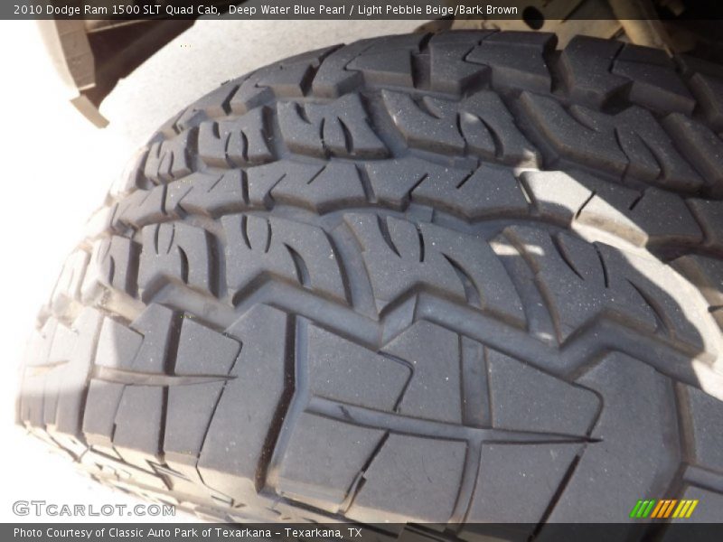 Deep Water Blue Pearl / Light Pebble Beige/Bark Brown 2010 Dodge Ram 1500 SLT Quad Cab