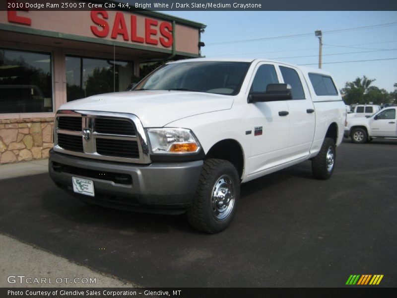 Bright White / Dark Slate/Medium Graystone 2010 Dodge Ram 2500 ST Crew Cab 4x4